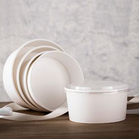 white paper bowl for food to take away