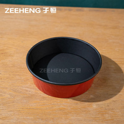 Nuove ciotole di carta rosse e nere per eventi e feste