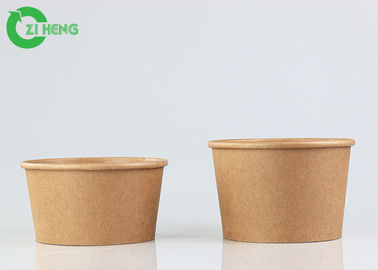 Per andare l'alimento eliminabile 16oz della minestra biodegradabile lancia Logo Printed Kraft Paper Bowl su ordinazione