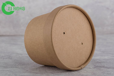 La carta kraft Spuntino/della bevanda foggia a coppa 350 ml di anti acqua con copertina di carta Eco amichevole