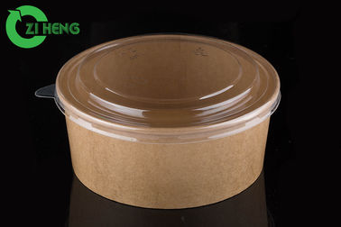 Ciotola di carta dell'ondulazione resistente di Kraft del grasso con il coperchio 25 Oz per i colori della minestra 6