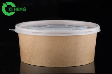 Colore a parete semplice riciclato d'imballaggio sostenibile delle ciotole di carta 42 Oz Brown