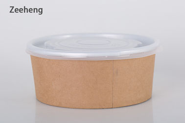 Insalatiera Microwavable di varia di dimensione dell'alimento di Brown della carta kraft della ciotola resistenza del grasso
